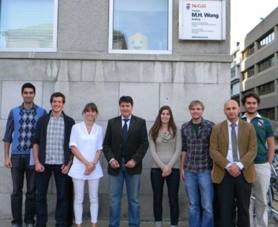 Gruppenfoto vom Besuch an der McGill Universität in Montreal, Kanada