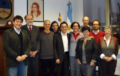 Prof. Boccaccini und die anderen Teilnehmer des Treffens des Netzwerk argentinischer Wissenschaftler in Deutschland