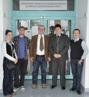 Besuch der Wissenschaftler vom Bošković Institut: Frau Milkovic, Hr. Hoppe, Prof. Zarkovic, Prof. Boccaccini und Dr. Detsch