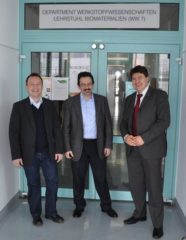 Besuch von Prof. Nicola Tirelli; im Bild mit Prof. Boccaccini und Dr. Detsch