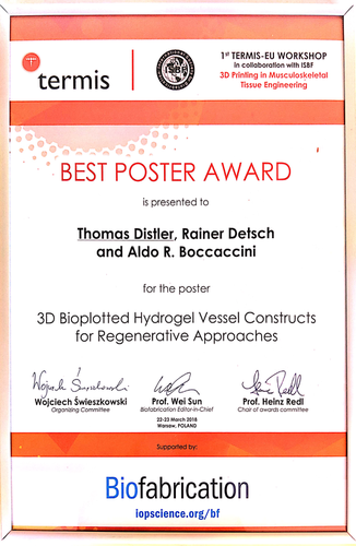 Towards entry "Thomas Distler wins best poster award at international workshop"