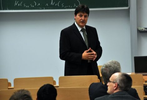 Prof. Boccaccini beim 3. TOPbiomat Seminar