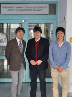Prof. Iwamoto mit Prof. Boccaccini und Herrn Mizuno