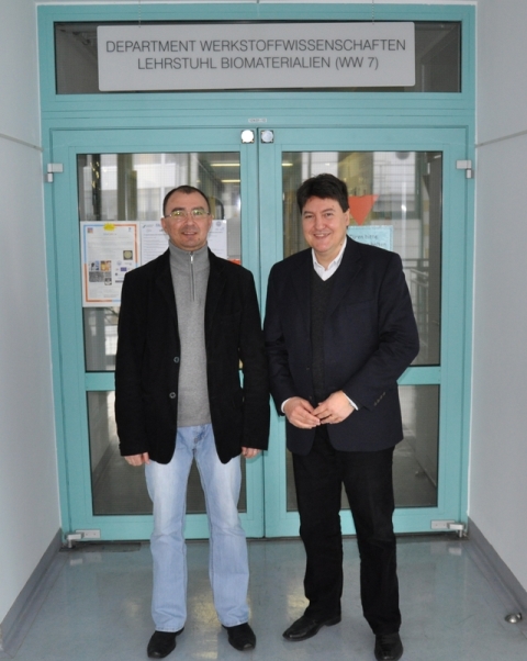 Towards entry "COST Action “NAMABIO”: Dr T. Moskalewicz visits the Institute of Biomaterials"