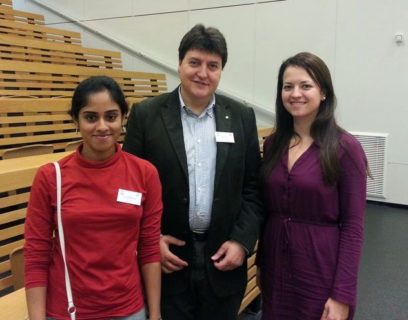 Preethi Balasubbramanian, Prof. Boccaccini und Valentina Pacheco in Lyon