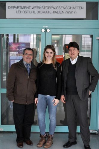 Prof. Porto, Camila Schroeder und Prof. Boccaccini
