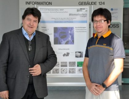 Prof. Emilio Alarcon zusammen mit Prof. Boccaccini.