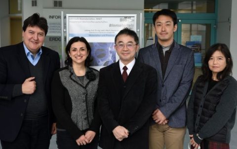 Prof. A. R. Boccaccini, Dr. Liverani, Prof. A. Matsuda, Dr. G. Kawamura und Dr. R. Matsuda
