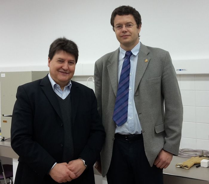 Prof. Dusan Galusek mit Prof. Boccaccini