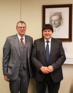 Prof. Reinhard Conradt zusammen mit Prof. Boccaccini bei dessen Besuch am GHI.