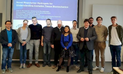 Towards entry "Kick-off meeting of new EFI funded project “Novel hydrogels for understanding complex tissue biomechanics”"