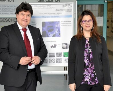 Towards entry "Prof. Chiara Vitale Brovarone visits the Institute of Biomaterials"