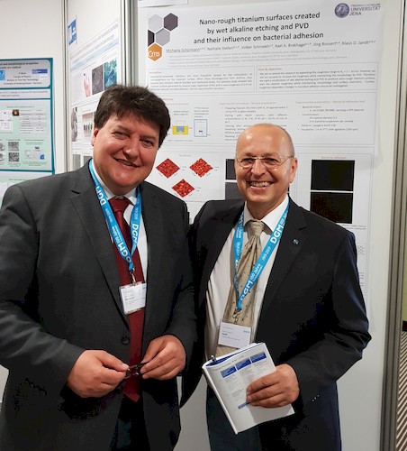 Prof. Boccaccini zusammen mit Prof. Jandt bei der Euro BioMAT 2019.