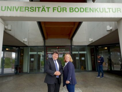 Prof. Boccaccini und Prof. Kasper im BOKU