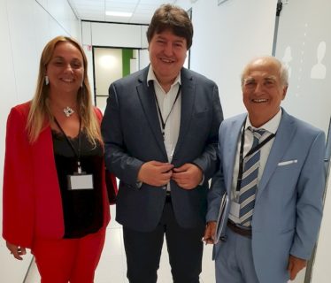 Prof. Boccaccini mit Prof. Ravaglioli und Rossella Ravaglioli