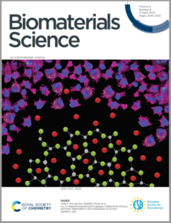 Towards entry "Our paper featured on the cover of “Biomaterials Science”, Vol. 8, issue 8"