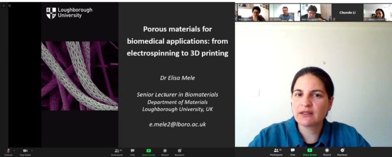 Seminar series at the Institute of Biomaterials: Dr. Elise Mele (Loughborough University) invited speaker