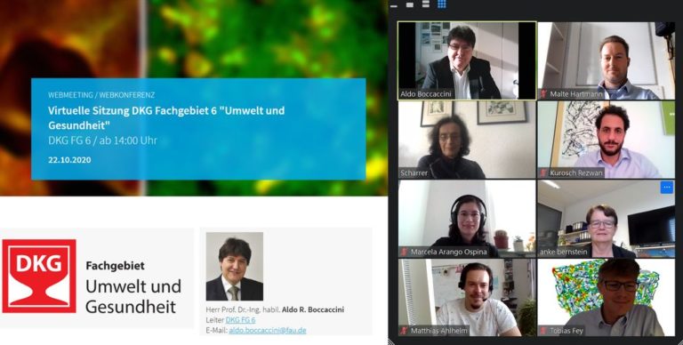 Online meeting of the Working Group “Environment and Health” of the German Ceramic Society (DKG)