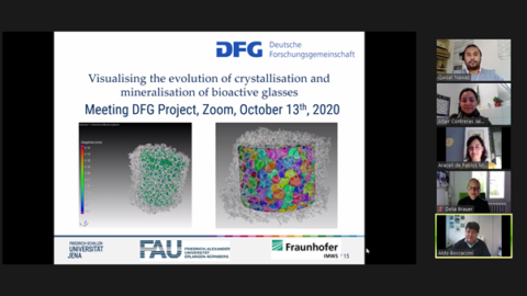 Towards entry "Halle-Jena-Erlangen collaboration on bioactive glass-ceramics: Remote project meeting"