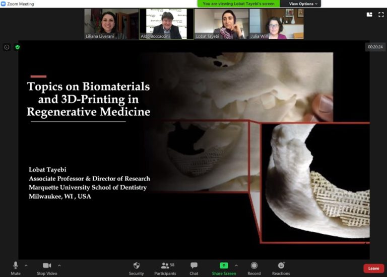 Prof. Lobat Tayebi presents invited seminar at the Institute of Biomaterials