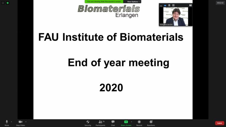 End of the Year Meeting at the Institute of Biomaterials
