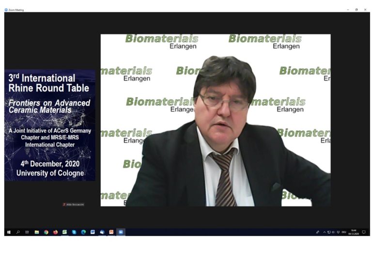 Prof. Boccaccini presents invited talk at “3rd International Rhine Round Table”