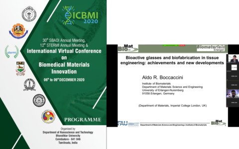 Towards entry "Prof. Boccaccini presents plenary lecture at “International Conference on Biomedical Materials Innovation-2020″"