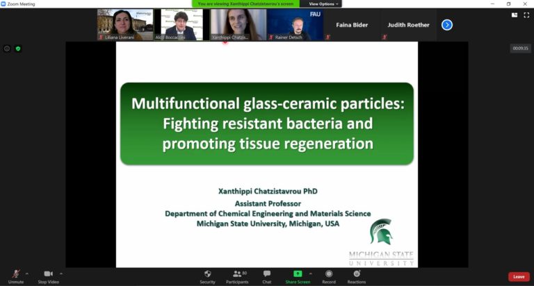 Prof. Xanthippi Chatzistavrou, Michigan State University, presents an invited seminar in our Institute