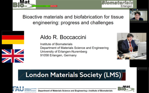 Towards entry "Prof. Boccaccini gives invited talk at London Materials Society (LMS)"