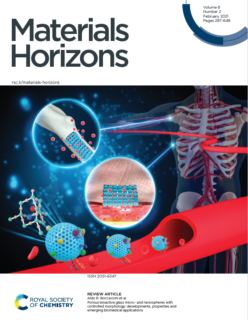 Towards entry "Our paper featured in the cover page of Materials Horizons ( Vol. 8, February 2021)"