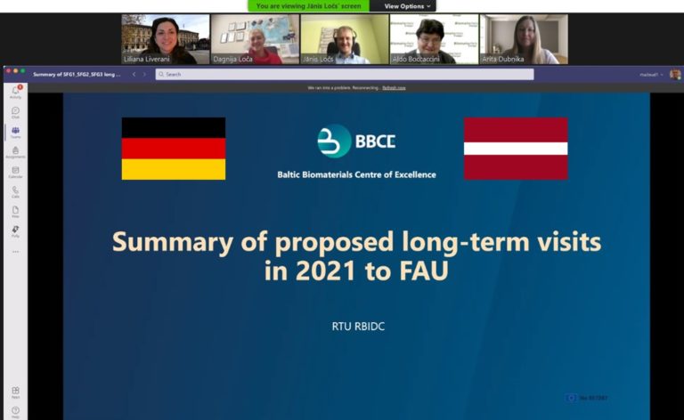 Research in progress meeting: Baltic Biomaterials Centre of Excellence