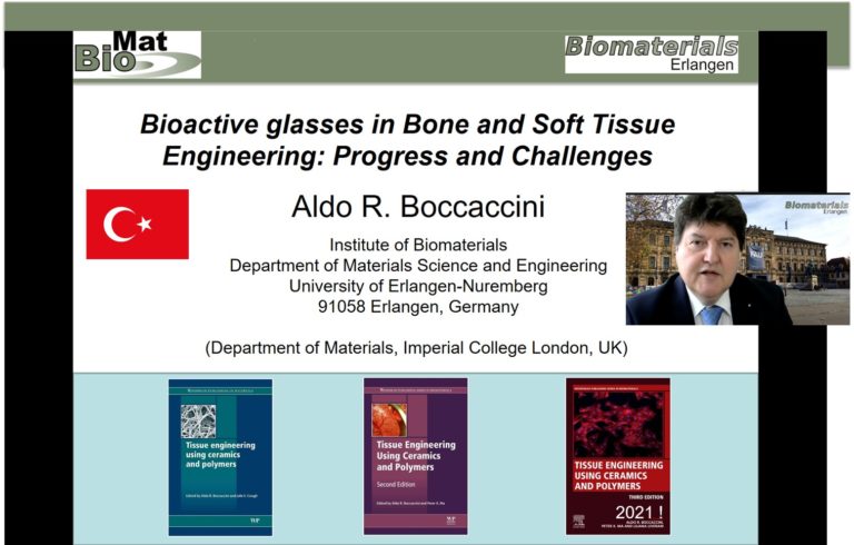 Prof. Aldo R. Boccaccini presents invited talk at BESCO Vitruvian (IZTECH) conference on Biomaterials Science and Tissue Engineering