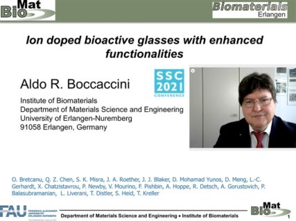 Towards entry "Prof. Boccaccini presented invited talk at the 14th International Conference on Solid State Chemistry (SSC 2021)"