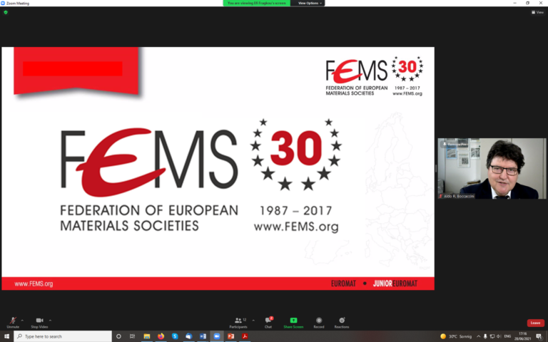 Prof. Boccaccini attends the Executive Committee meeting of the Federation of European Materials Societies