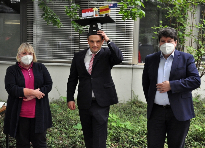 Prof. Virtannen, Michael Höhlinger und Prof. Boccaccini