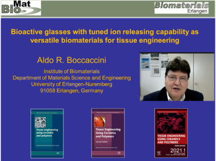 Towards entry "Prof. Aldo R. Boccaccini presented keynote talk at BSTE 2021 (8th Belgian Symposium on Tissue Engineering)"