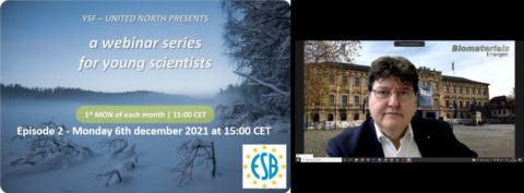 Towards entry "Prof. Boccaccini: invited speaker at “YSF United North” webinar for Early Career Scientists"