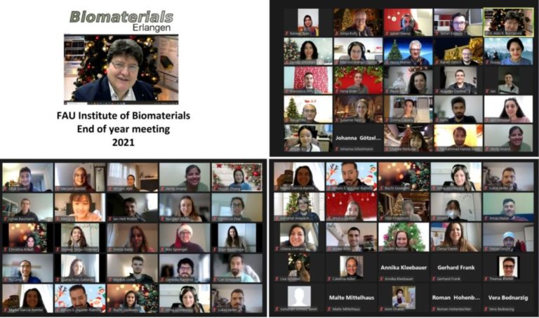 “End of the Year 2021 Meeting” at the Institute of Biomaterials