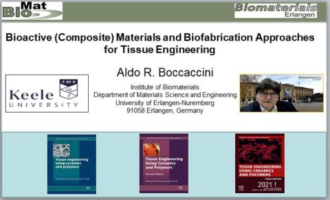 Towards entry "Prof. Boccaccini gives online invited talk at School of Pharmacy and Bioengineering, Keele University, UK"