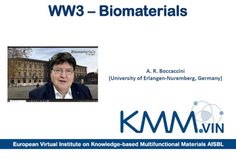 Prof. Boccaccini reelected Working Group “Biomaterials” coordinator of KMM-VIN