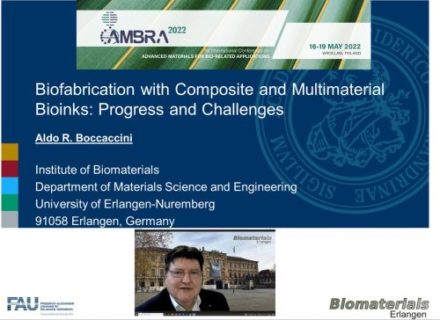 Towards entry "Prof. Boccaccini: Plenary speaker at 1st International Conference on Advanced Materials for Bio-Related Applications (AMBRA 2022)"