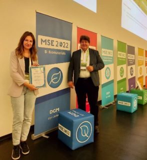 Towards entry "Zoya Hadzhieva receives Best Poster Award (Biomaterials) at MSE 2022 Congress"