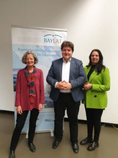 Prof. Boccaccini is pictured with Prof. Andrea Pagni (Board Chair of BAYLAT), and Dr. Irma de Melo-Reiners (Executive Director, BAYLAT).
