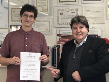 Towards entry "Thomas Distler receives Best Doctoral Thesis Award from STAEDTLER Foundation"