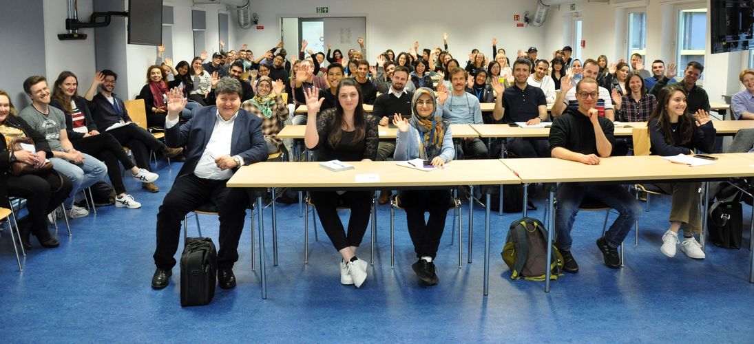 BioMat group in the seminar room of Ulrich Schalk Straße as at 2023-05-11