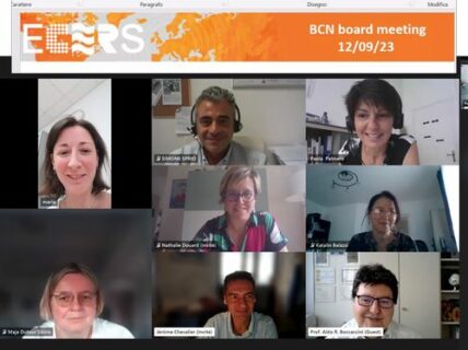 A zoom screenshot of the ECRS board meeting.
