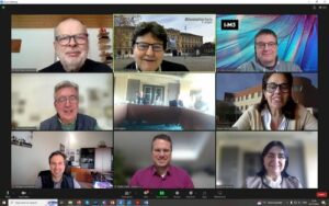 A screenshot of a zoom meeting with 9 participants.