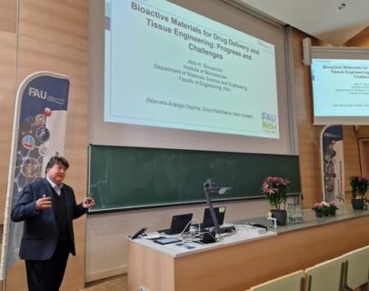 Towards entry "Prof. Boccaccini presented invited talk at “Research Day” of the FAU Research Center “New Bioactive Compounds” (NeW)"