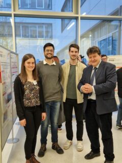 Prof. Boccaccini standing with a group of participants to the event.