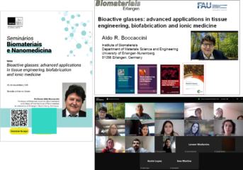 Prof. Boccaccini online with the other participants of CICEO Portugal